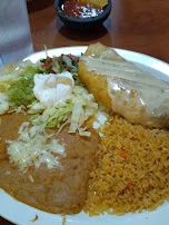 With Rice and Refried Beans